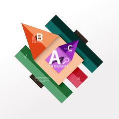 Infographic option banner