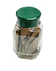 Jar of bay-leaf