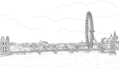 Sketch of the panorama of London