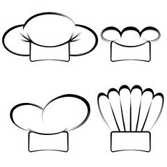 Collection of chef's hats