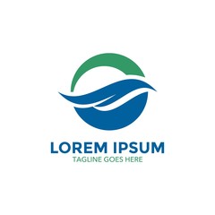 unique wave logo vector design. icon. vector illustration