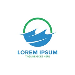 unique wave logo vector design. icon. vector illustration