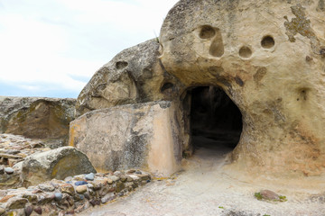 Old cave city Uplistsikhe in Caucasus mountains, Georgia