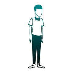 Young man cartoon vector illustration graphic design