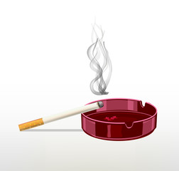 Smoking cigarette .The harm of smoking. It kills the human body