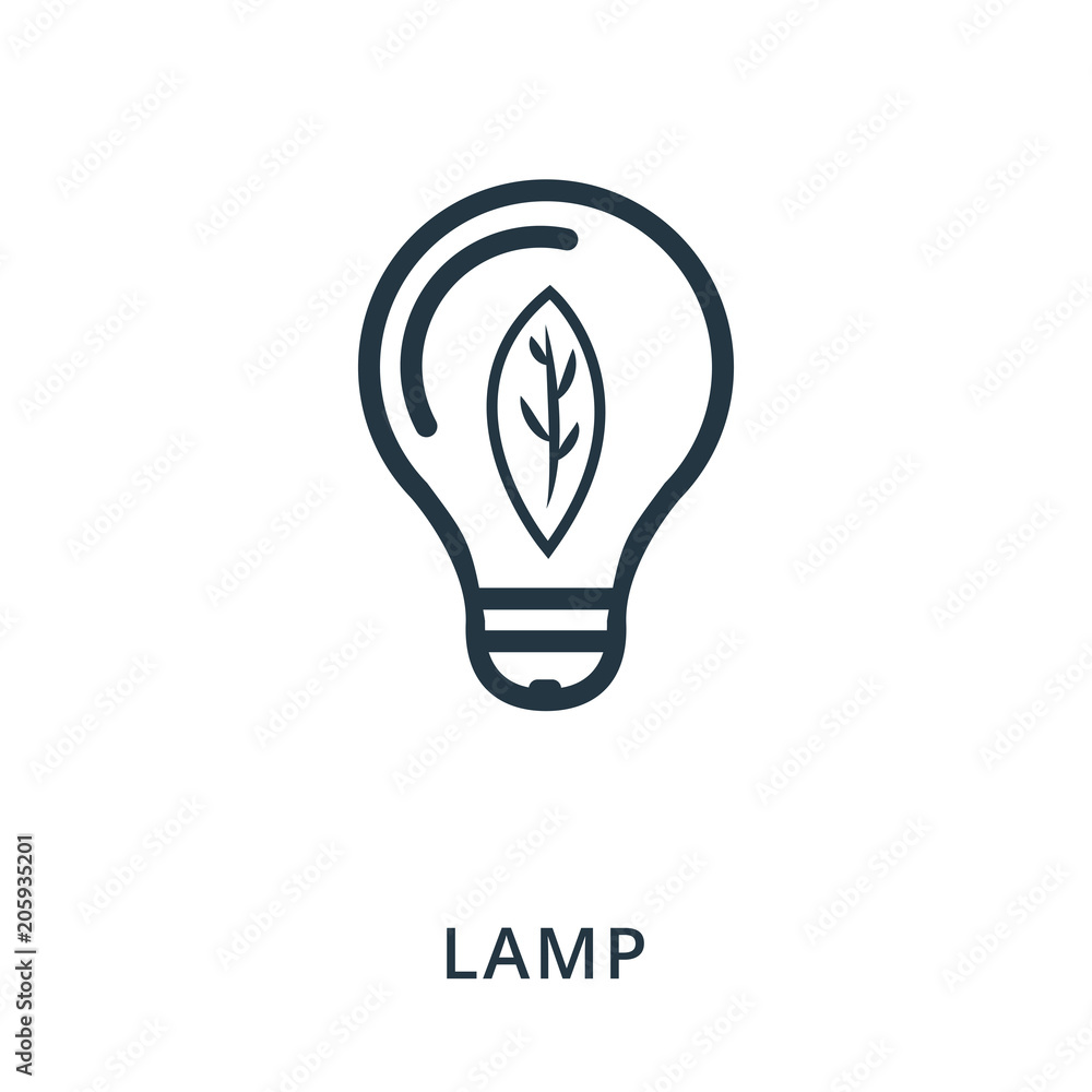 Poster lamp icon. flat style icon design. ui. illustration of lamp icon. pictogram isolated on white. ready