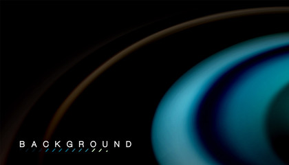 Fluid mixing colors, vector wave abstract background