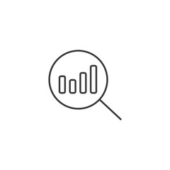line research icon on white background