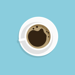 a cup of coffee black