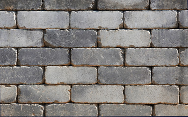 Regular stone wall made of conrete