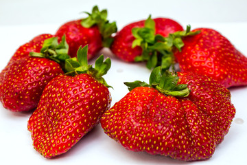 Strawberry isolated on white background. Clipping Path
