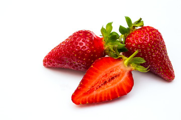 Strawberry isolated on white background. Clipping Path