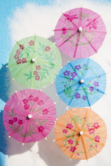 Coctail paper umbrellas