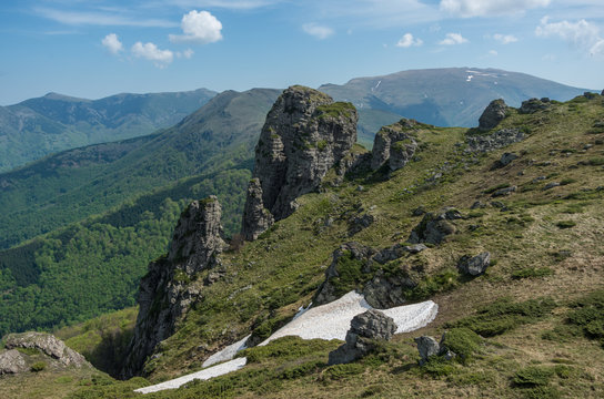 Babin zub - Stara planina, Serbia. Babin zub is a peak in the Stara Planina mountain massif in the south-eastern Serbia.