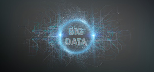 Big data title isolated on a background