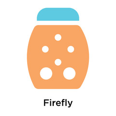 Firefly icon vector sign and symbol isolated on white background