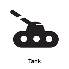 Tank icon vector sign and symbol isolated on white background