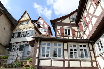 Fototapeta na wymiar Fachwerkhäuser in Schwäbisch Hall