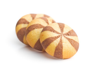 Sweet striped biscuits.