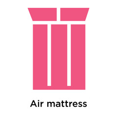 Air mattress icon vector sign and symbol isolated on white background