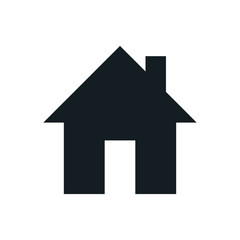 Home icon, Homepage - website or real estate symbol, vector illustration