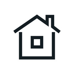 Fototapeta na wymiar Home icon, Homepage - website or real estate symbol, vector illustration