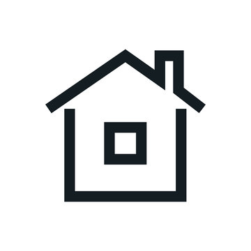 Home icon, Homepage - website or real estate symbol, vector illustration