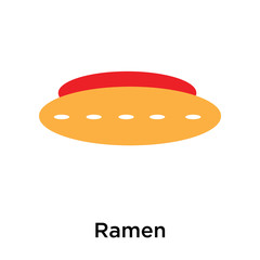 Ramen icon vector sign and symbol isolated on white background