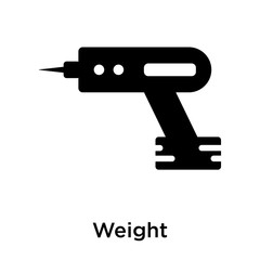 Weight icon vector sign and symbol isolated on white background