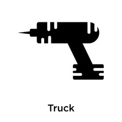 Truck icon vector sign and symbol isolated on white background
