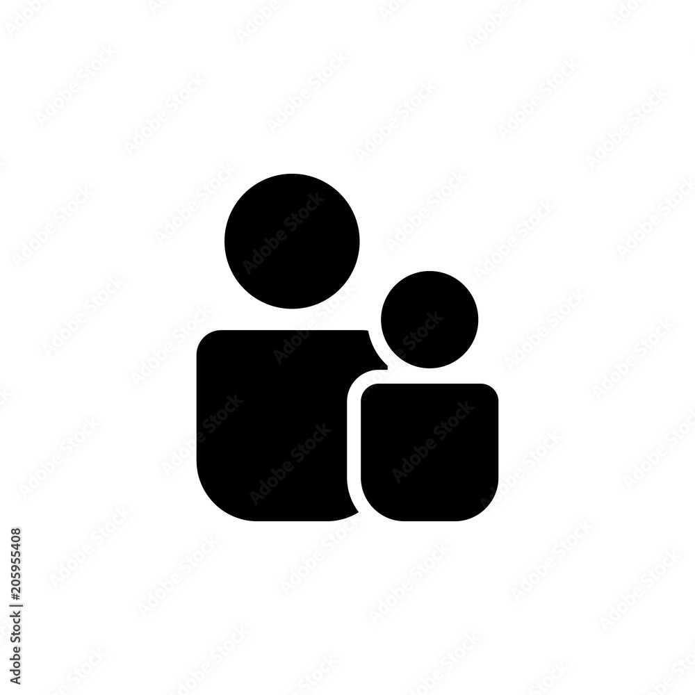 Poster a family icon. element of web icon for mobile concept and web apps. isolated a family icon can be us