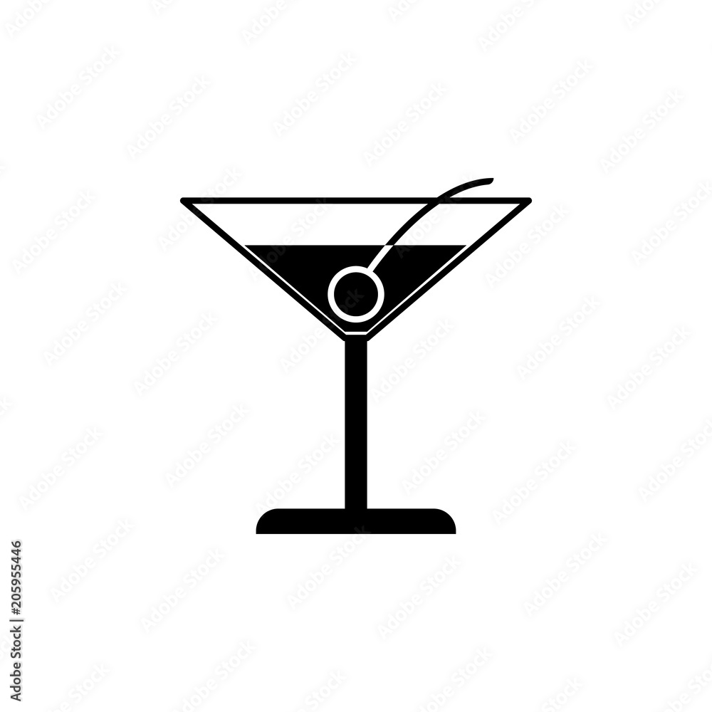 Poster cocktail icon. element of web icon for mobile concept and web apps. isolated cocktail icon can be us