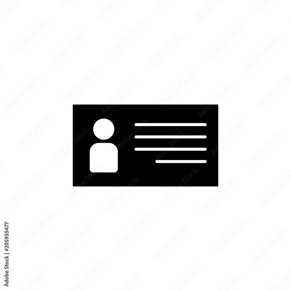 Poster employee card icon. element of web icon for mobile concept and web apps. isolated employee card icon