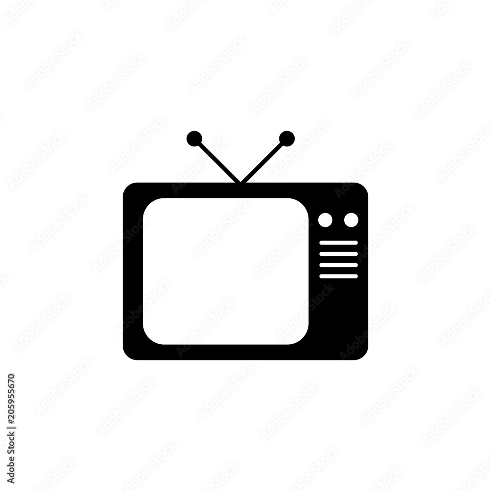 Poster old tv icon. element of web icon for mobile concept and web apps. isolated old tv icon can be used f