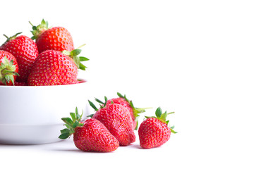 Strawberry isolated on white background. Clipping Path