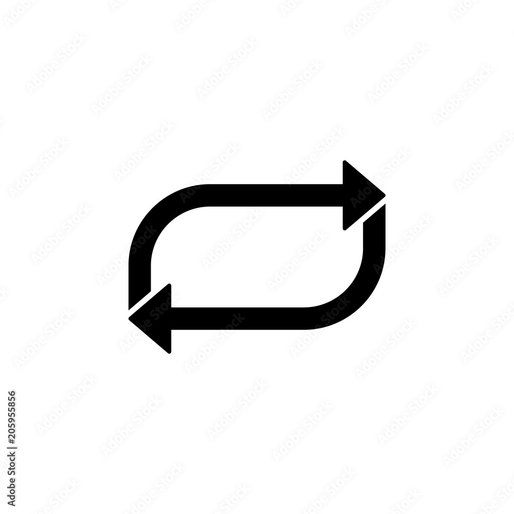 Poster replay mark icon. element of web icon for mobile concept and web apps. isolated replay mark icon can