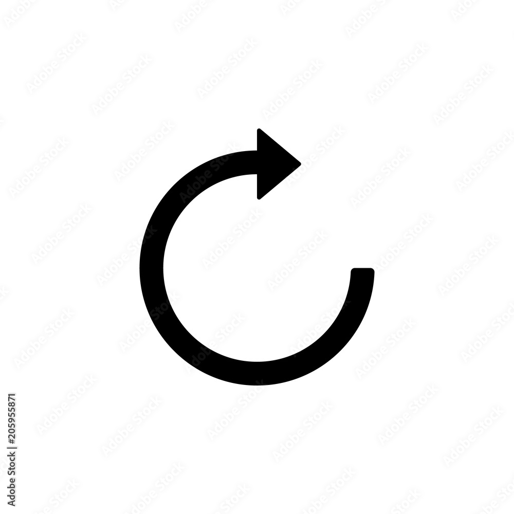 Poster reboot sign icon. element of web icon for mobile concept and web apps. isolated reboot sign icon can