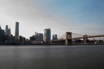Fototapeta na wymiar New York, manhattan e ponte di brooklyn