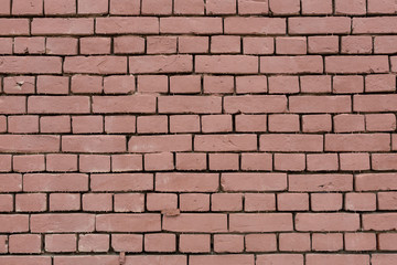 The idea of design embossed wall of an old textured bricks
