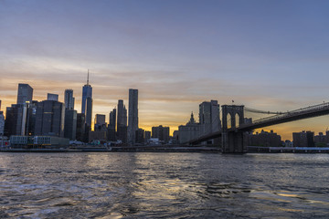New York during sunset times