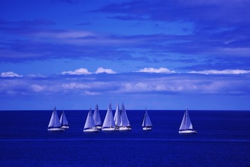 sailing at sea