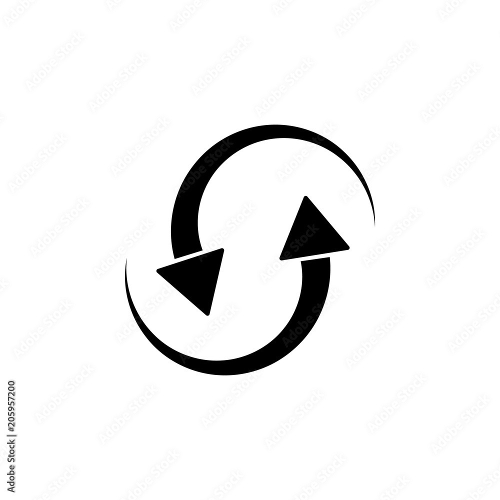 Poster reboot icon. element of web icon for mobile concept and web apps. isolated reboot icon can be used f
