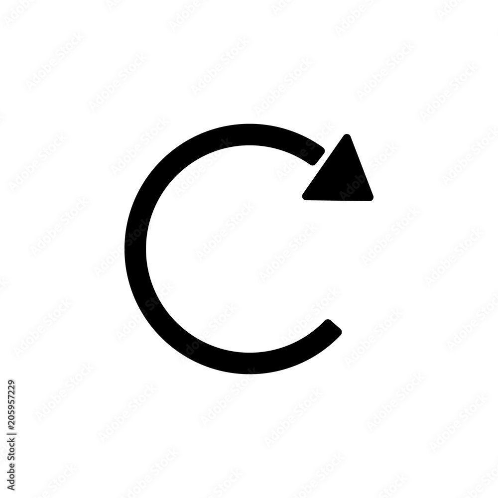 Poster reboot sign icon. element of web icon for mobile concept and web apps. isolated reboot sign icon can