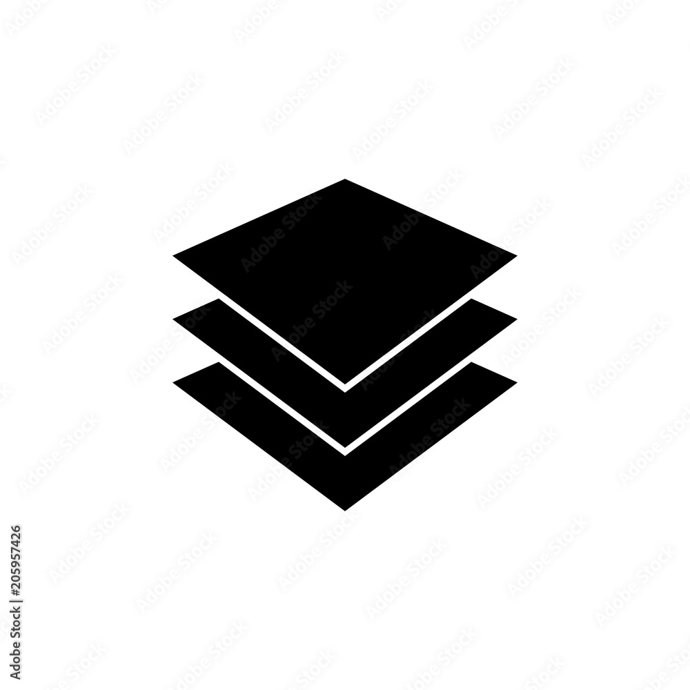 Poster layer sign icon. element of web icon for mobile concept and web apps. isolated layer sign icon can b