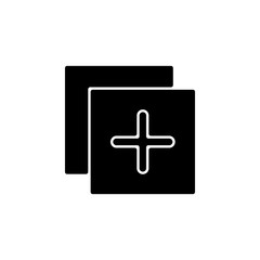 sheet with a plus sign icon. Element of web icon for mobile concept and web apps. Isolated sheet with a plus sign icon can be used for web and mobile