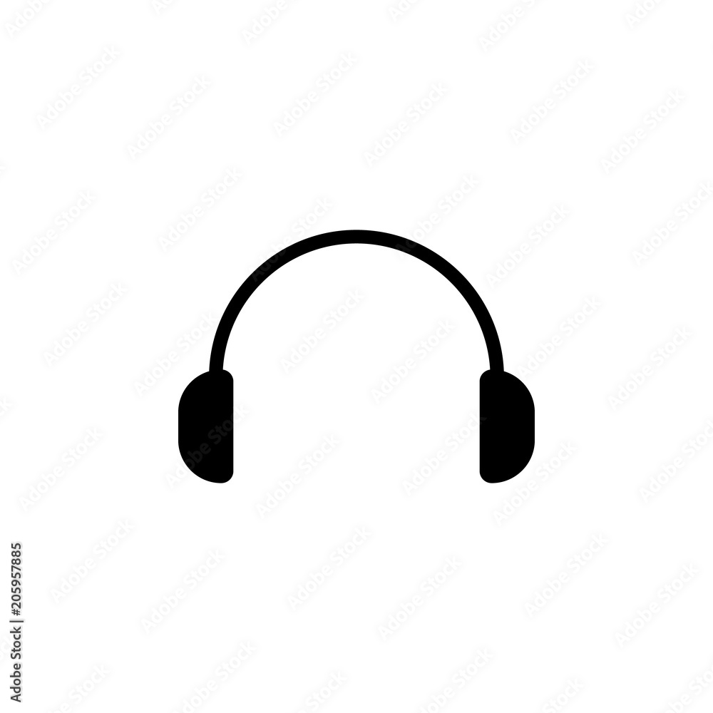 Poster headphones icon. element of web icon for mobile concept and web apps. isolated headphones icon can b