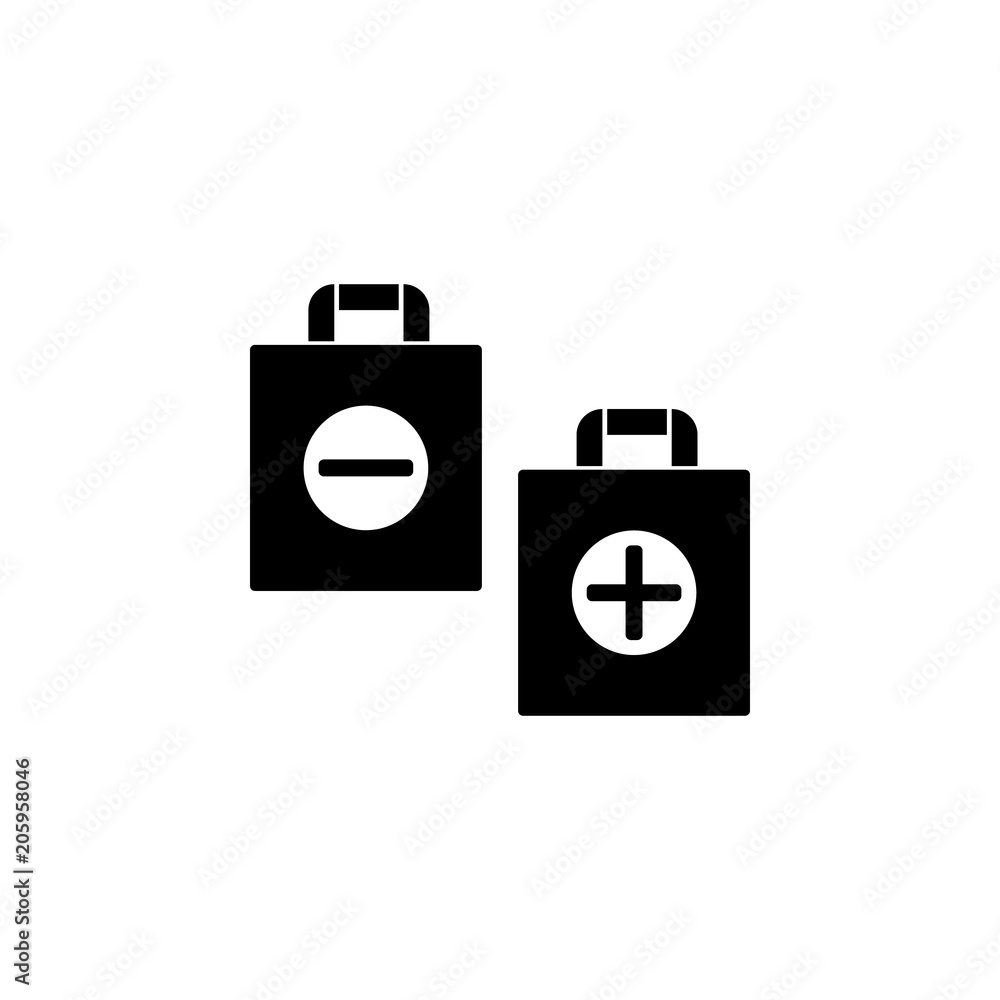 Poster store bag icon. element of web icon for mobile concept and web apps. isolated store bag icon can be 