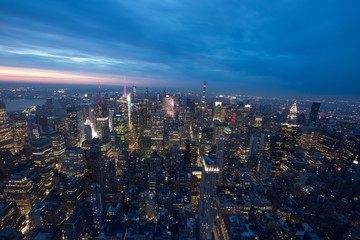 Fototapeta premium New York panorama dall'empire state bilding