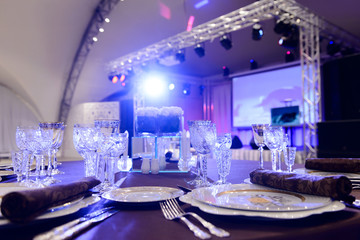 beautifully served table in a restaurant