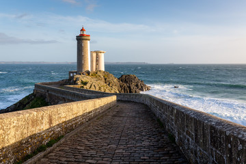 Le Petit Minou lighthouse near Brest city, Bretagne, France